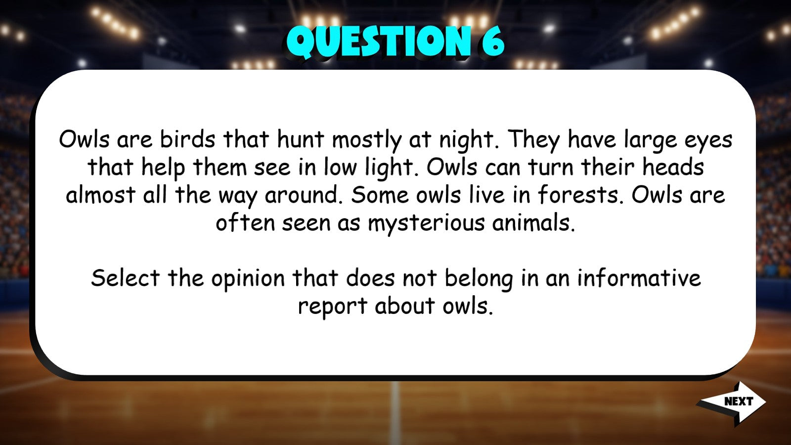 Identify Accurate & Relevant Facts TRASHKETBALL ELA Game - No Prep Grade 4
