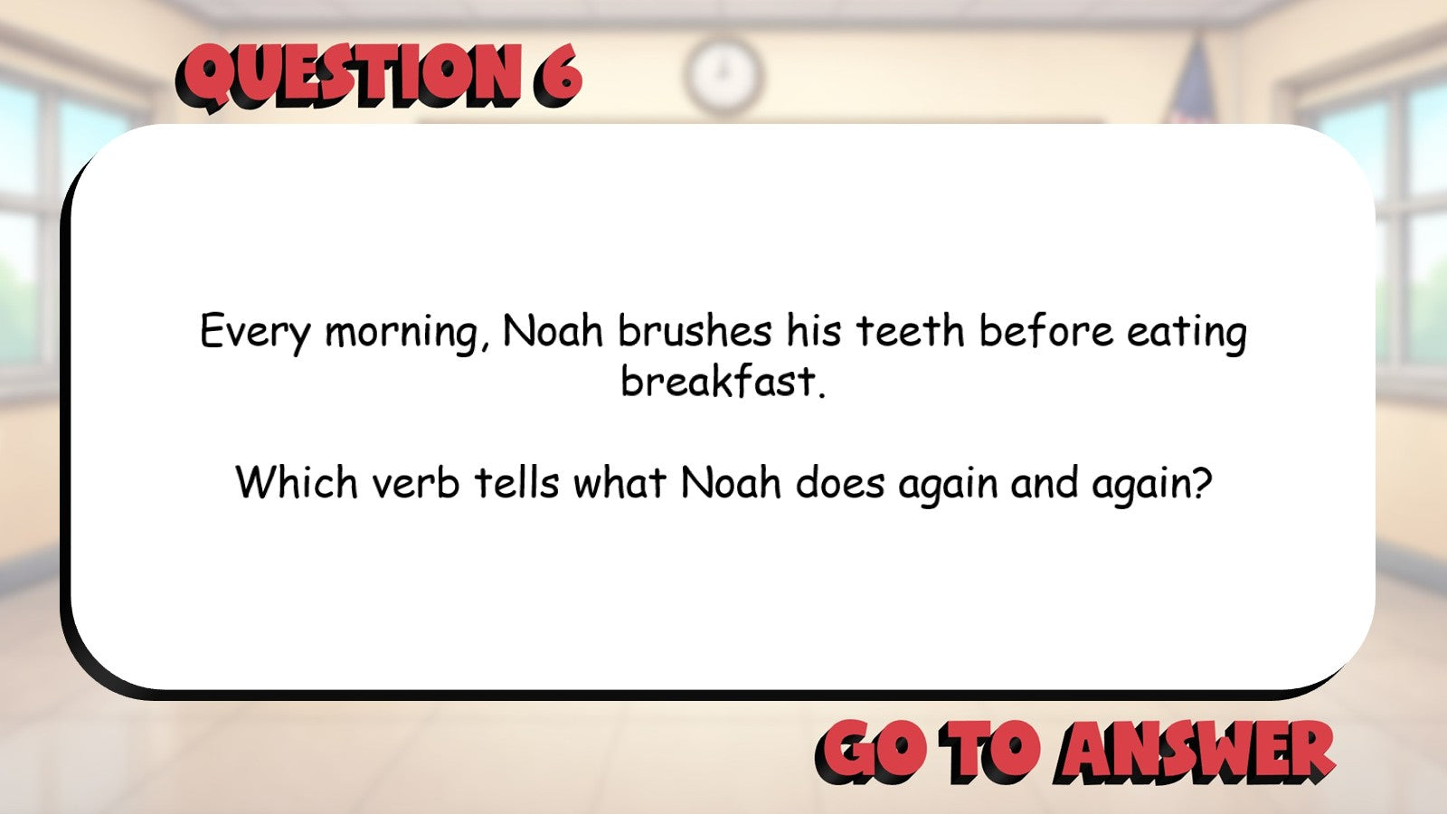 Understand Verbs & Verb Tense BIG TERRIBLE GAME - No Prep Grade 3 ELA Review
