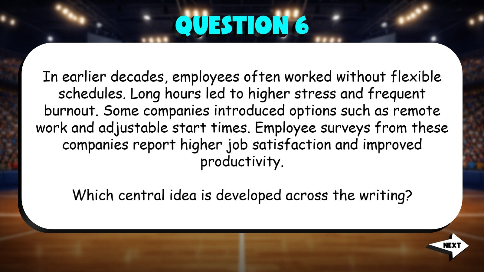 How Key Details Develop Central Ideas TRASHKETBALL ELA Game - No Prep Grade 8