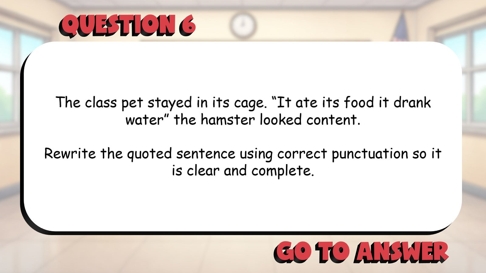 Identify Run On Sentences BIG TERRIBLE GAME - No Prep Grade 3 ELA Review