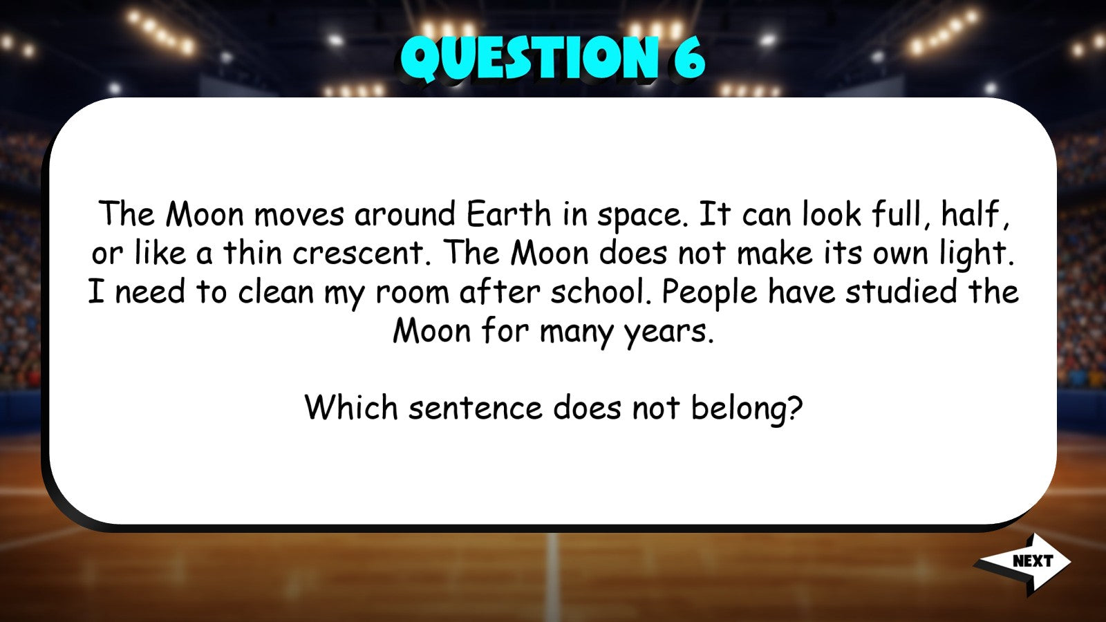 Identify Off Topic Information TRASHKETBALL ELA Game - No Prep Grade 3 Review