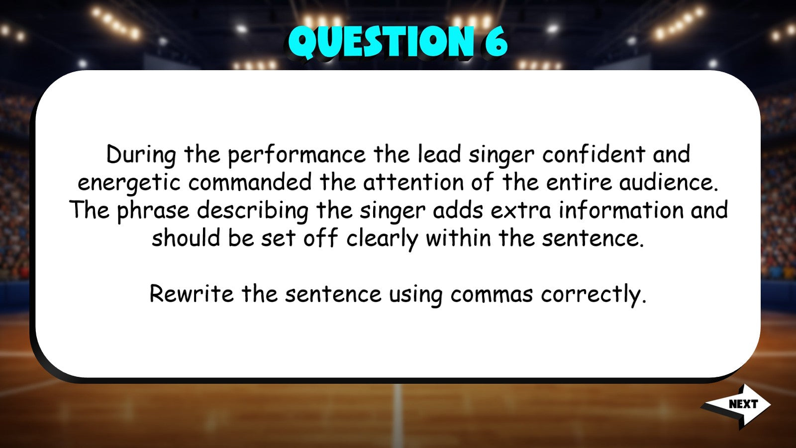 Identify Advanced Comma Usage TRASHKETBALL ELA Game - No Prep Grade 8 Review