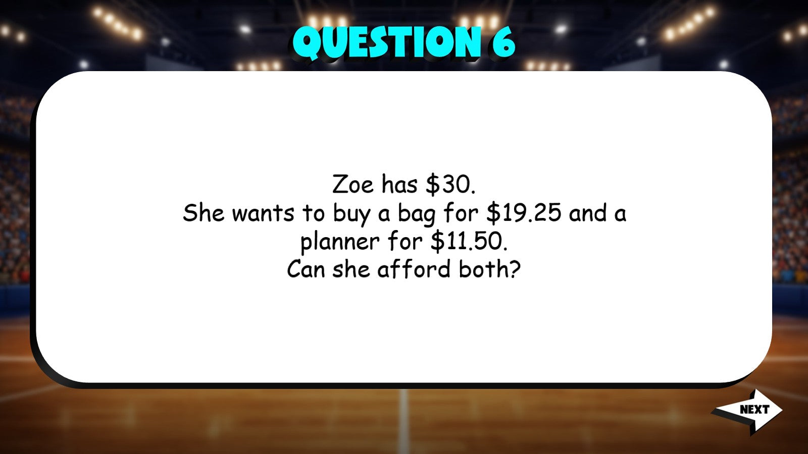 Making Tradeoffs with Limited Funds TRASHKETBALL Math Game - No Prep Grade 5