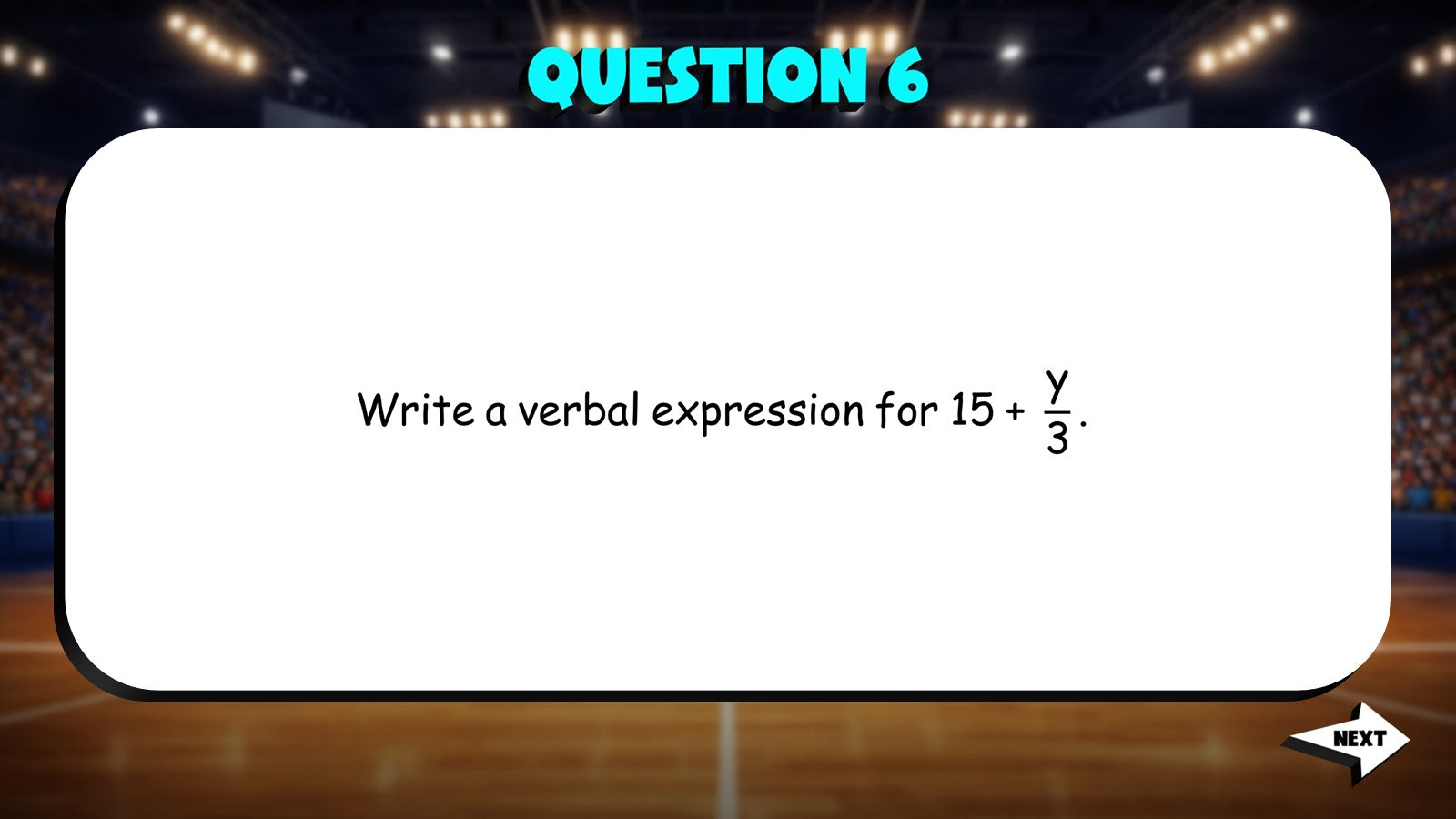 Write Expression in Words TRASHKETBALL Math Game - No Prep Algebra 1 Review