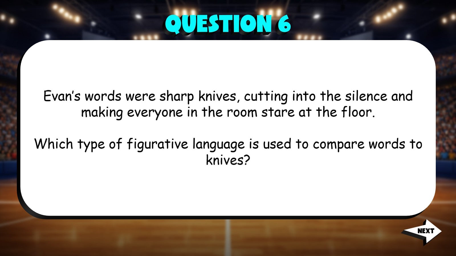 Figurative Language, Similes & Metaphors TRASHKETBALL ELA Game - No Prep Grade 4