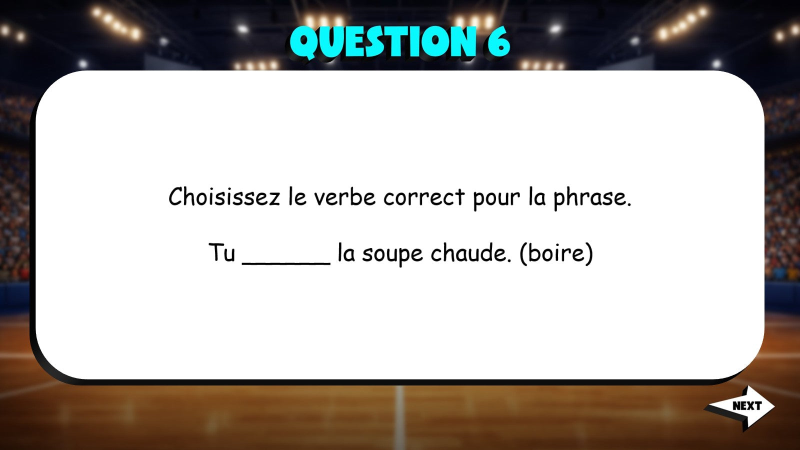Fill In The Verb - Food Preferences TRASHKETBALL French Game - No Prep Exercise