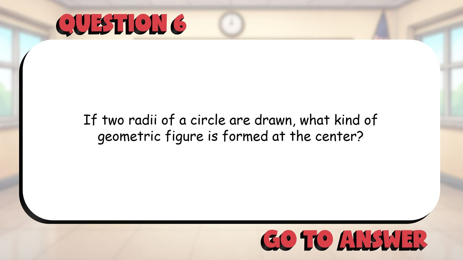 Circle Vocabulary and Basics BIG TERRIBLE GAME - No Prep Geometry Math Review