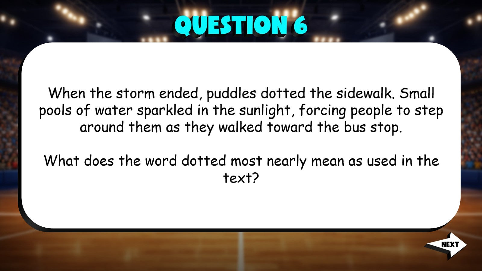 Context Clues to Determine Word Meaning TRASHKETBALL ELA Game - No Prep Grade 4