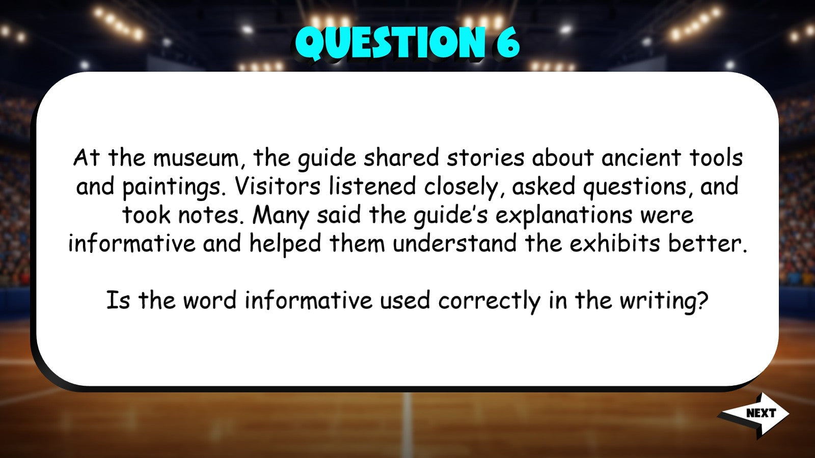 Identify Context That Confirms Correct Usage TRASHKETBALL ELA Game - Grade 5