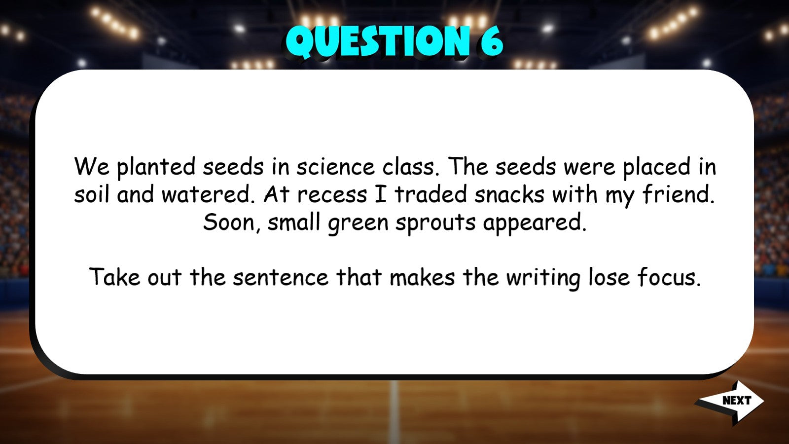 Select Revisions That Improve Focus TRASHKETBALL ELA Game - No Prep Grade 3
