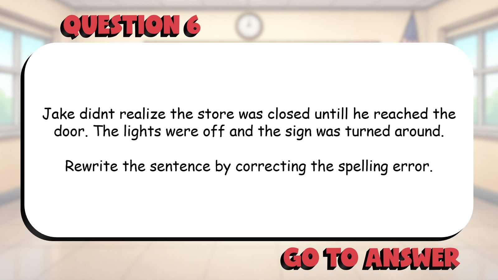 Identify Spelling & Usage Errors BIG TERRIBLE GAME - No Prep Grade 4 ELA Review