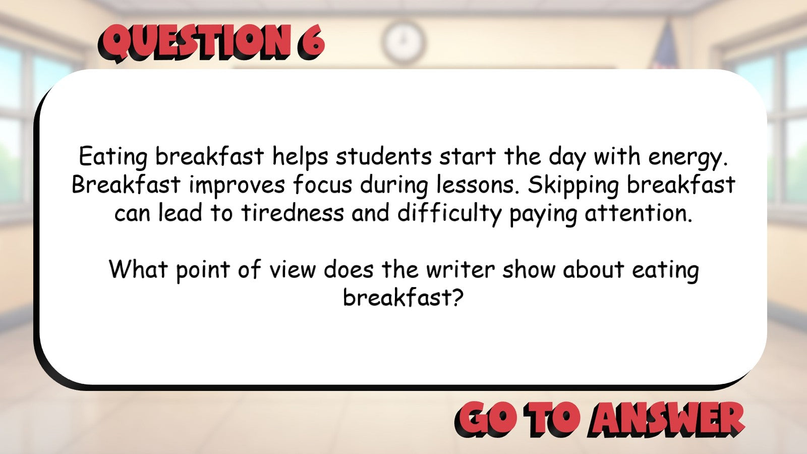 Identify the Author’s Point of View BIG TERRIBLE GAME - Grade 4 ELA Review