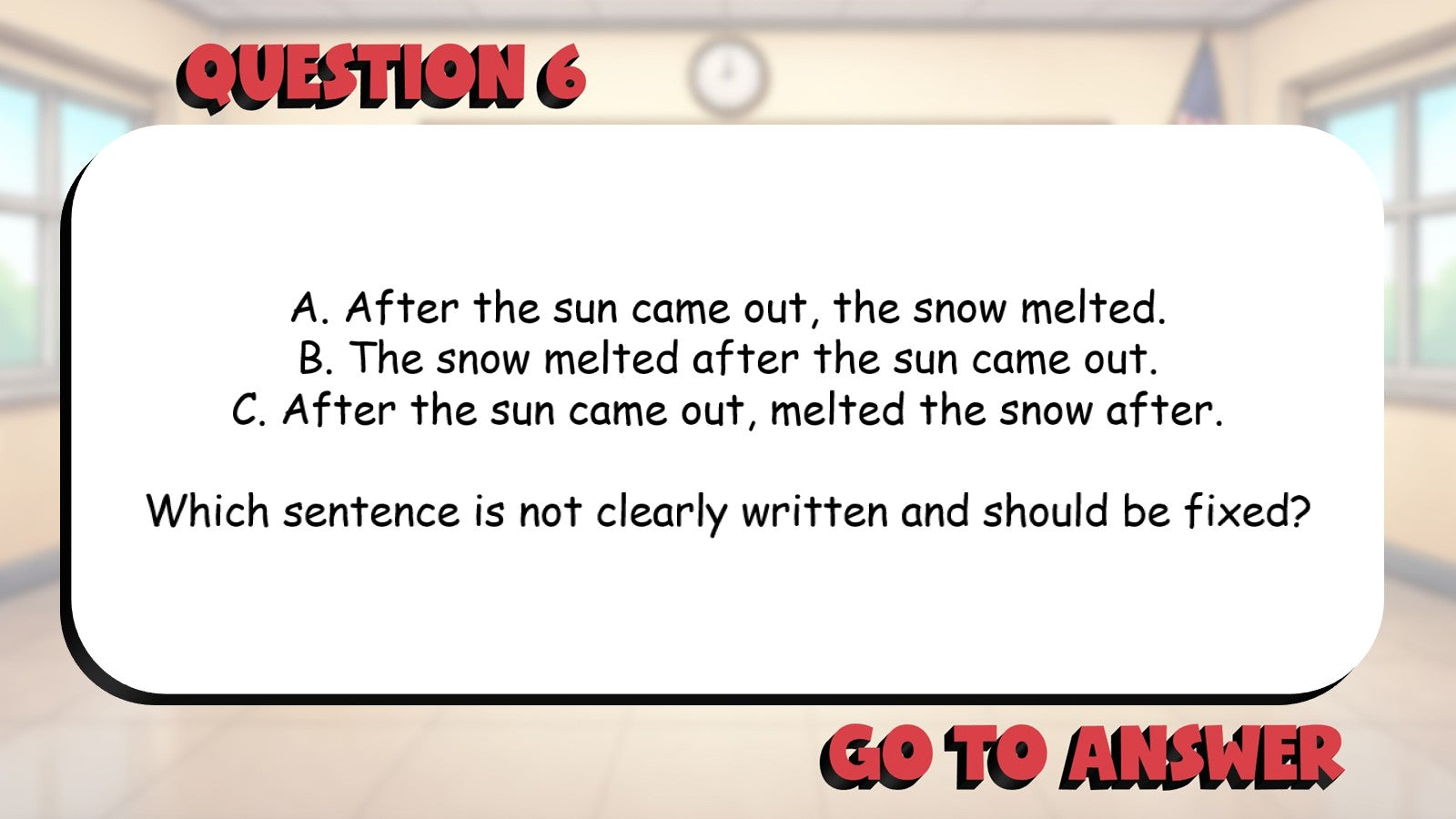 Identify When Rereading Is Needed BIG TERRIBLE GAME - No Prep Grade 3 ELA Review