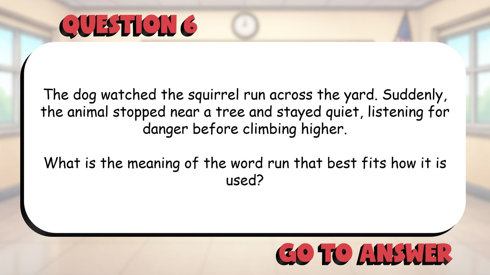 Best Meaning for Multiple Meaning Words BIG TERRIBLE GAME - Grade 4 ELA Review
