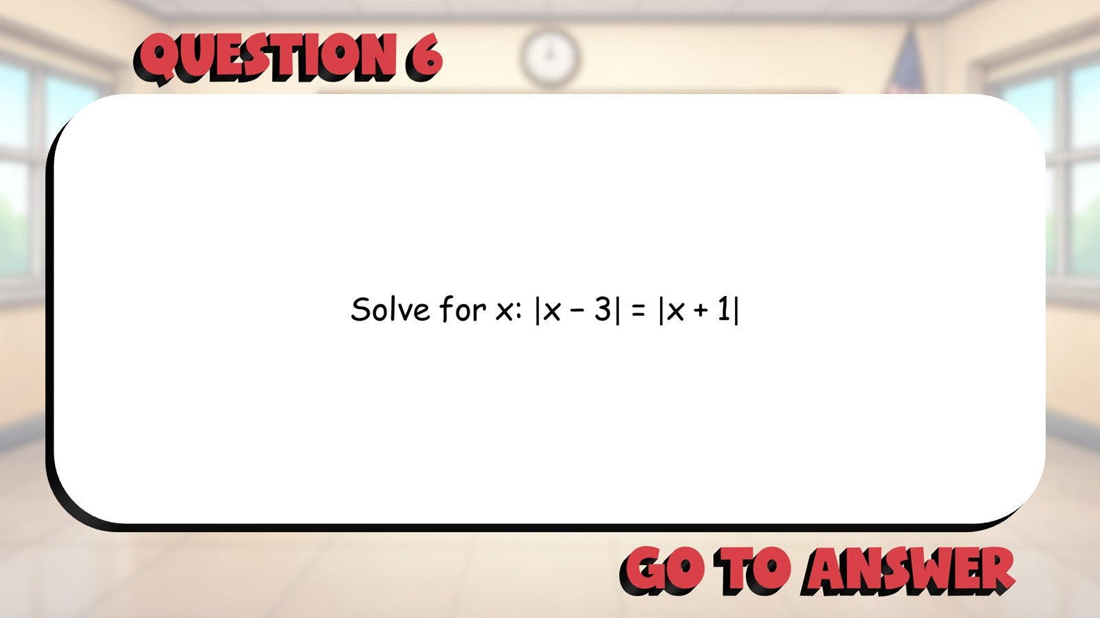 Absolute Value Equations BIG TERRIBLE GAME - No Prep Algebra 2 Math Review