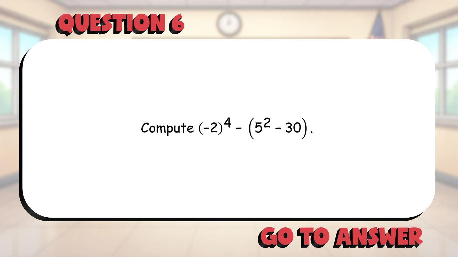 Integers BIG TERRIBLE GAME - No Prep Algebra 1 Math Review Activity