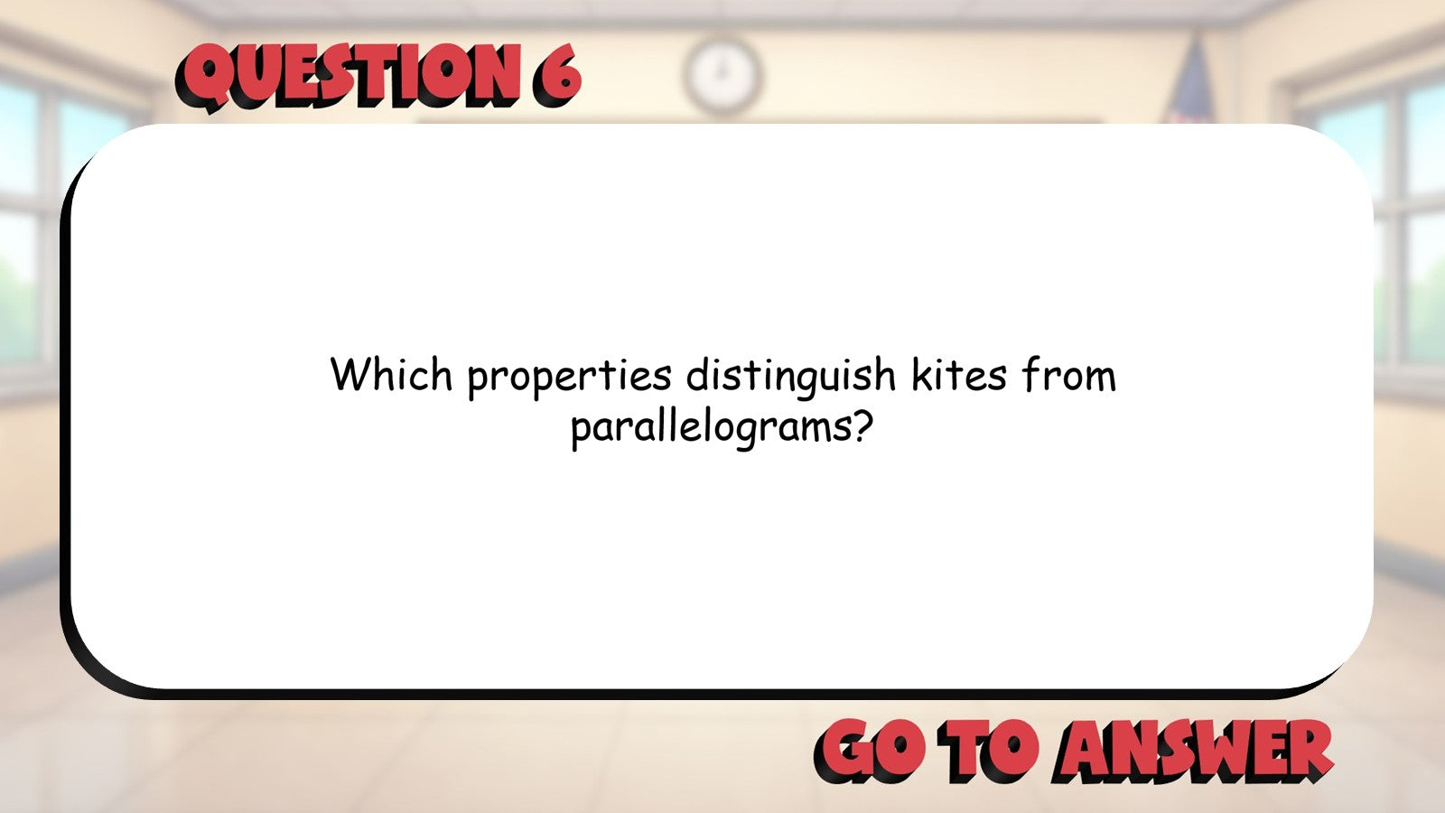 Classify Kites BIG TERRIBLE GAME - No Prep Geometry Math Review Activity