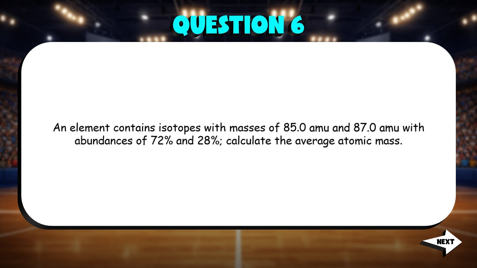 Average Atomic Mass TRASHKETBALL Science Game - No Prep Chemistry Review