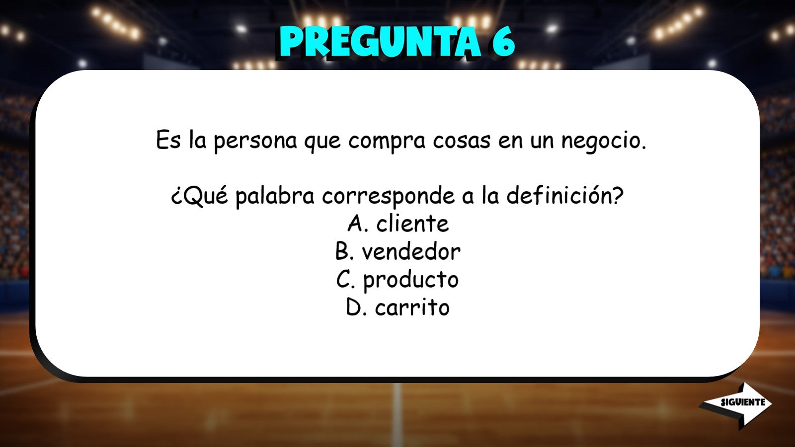 Match the Definition - Buying & Selling TRASHKETBALL Spanish Game - No Prep