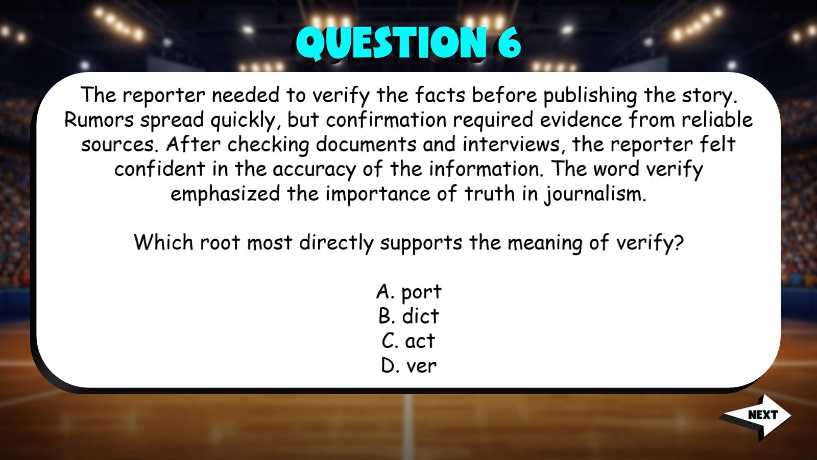 Word Parts, Roots & Word Families TRASHKETBALL ELA Game - No Prep Grade 9 Review