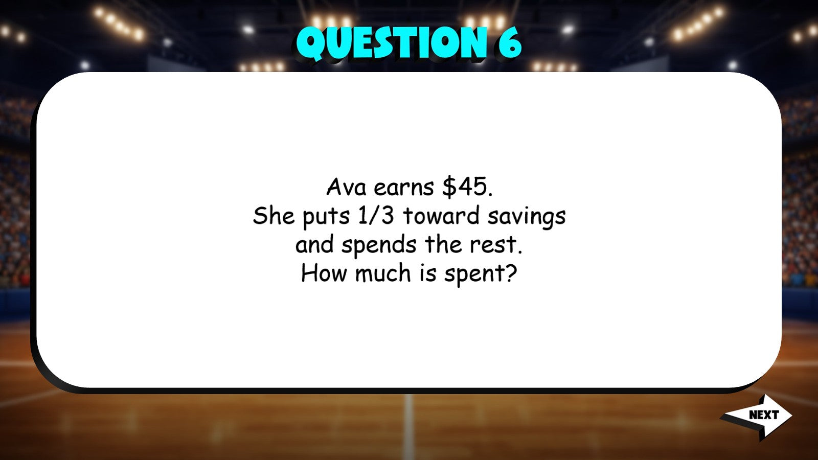 Allocate Money Across Expenses TRASHKETBALL Math Game - No Prep Grade 5 Review