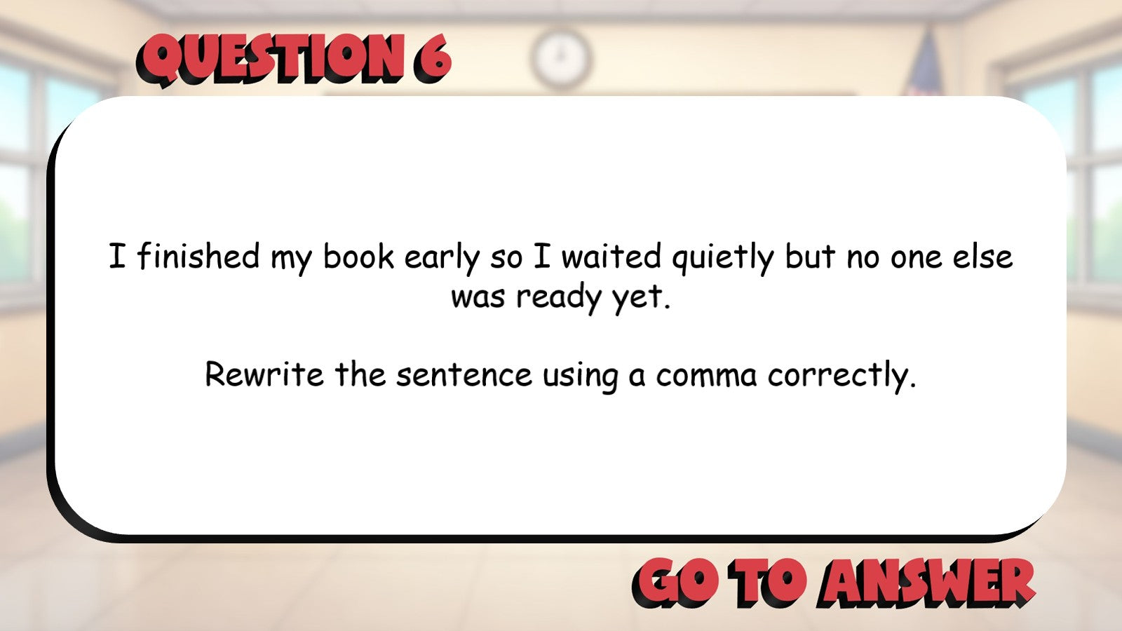 Identify Punctuation Errors BIG TERRIBLE GAME - No Prep Grade 5 ELA Review