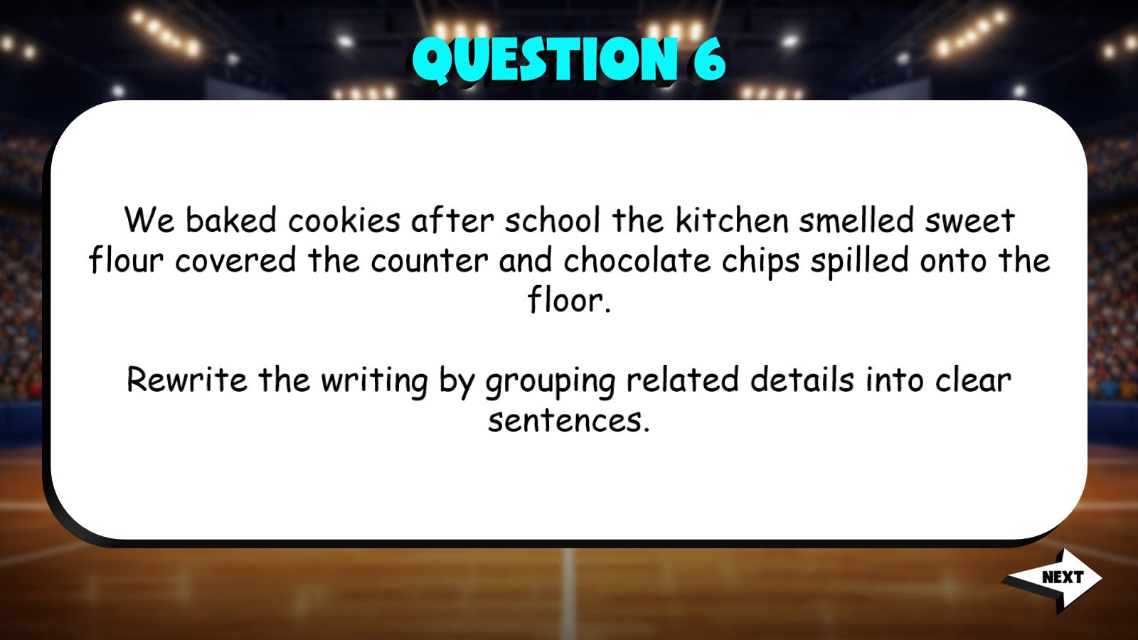 Select Revisions That Improve Overall Clarity TRASHKETBALL ELA Game - Grade 4