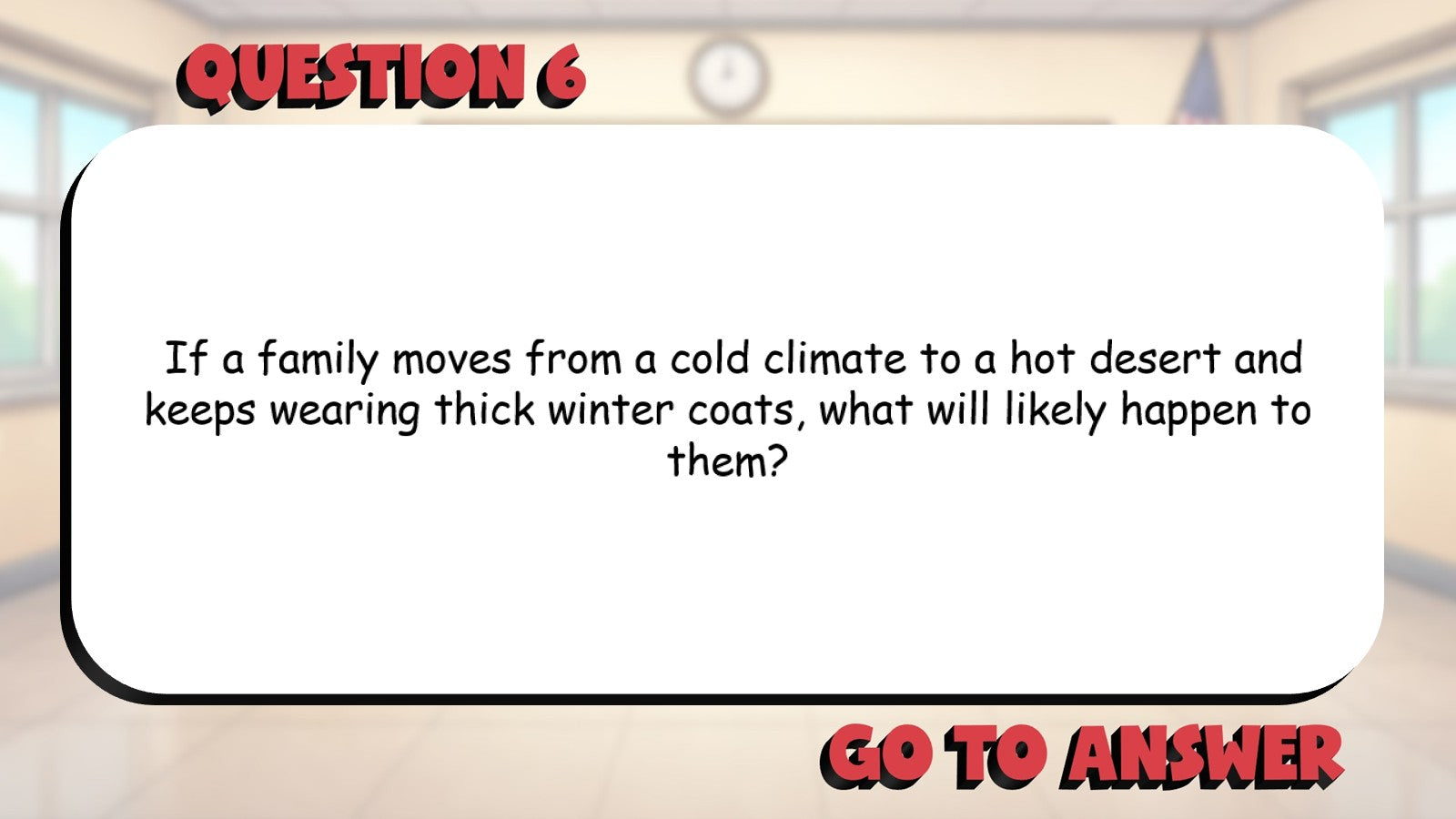 Adapting to Environments BIG TERRIBLE GAME - No Prep Grade 3 Socials Review