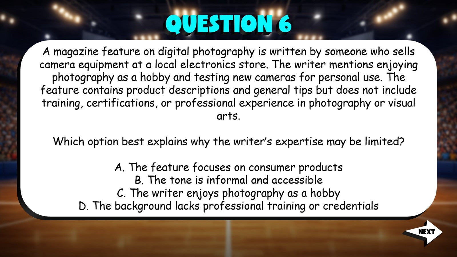 Identify Author Expertise TRASHKETBALL ELA Game - No Prep Grade 9 Review