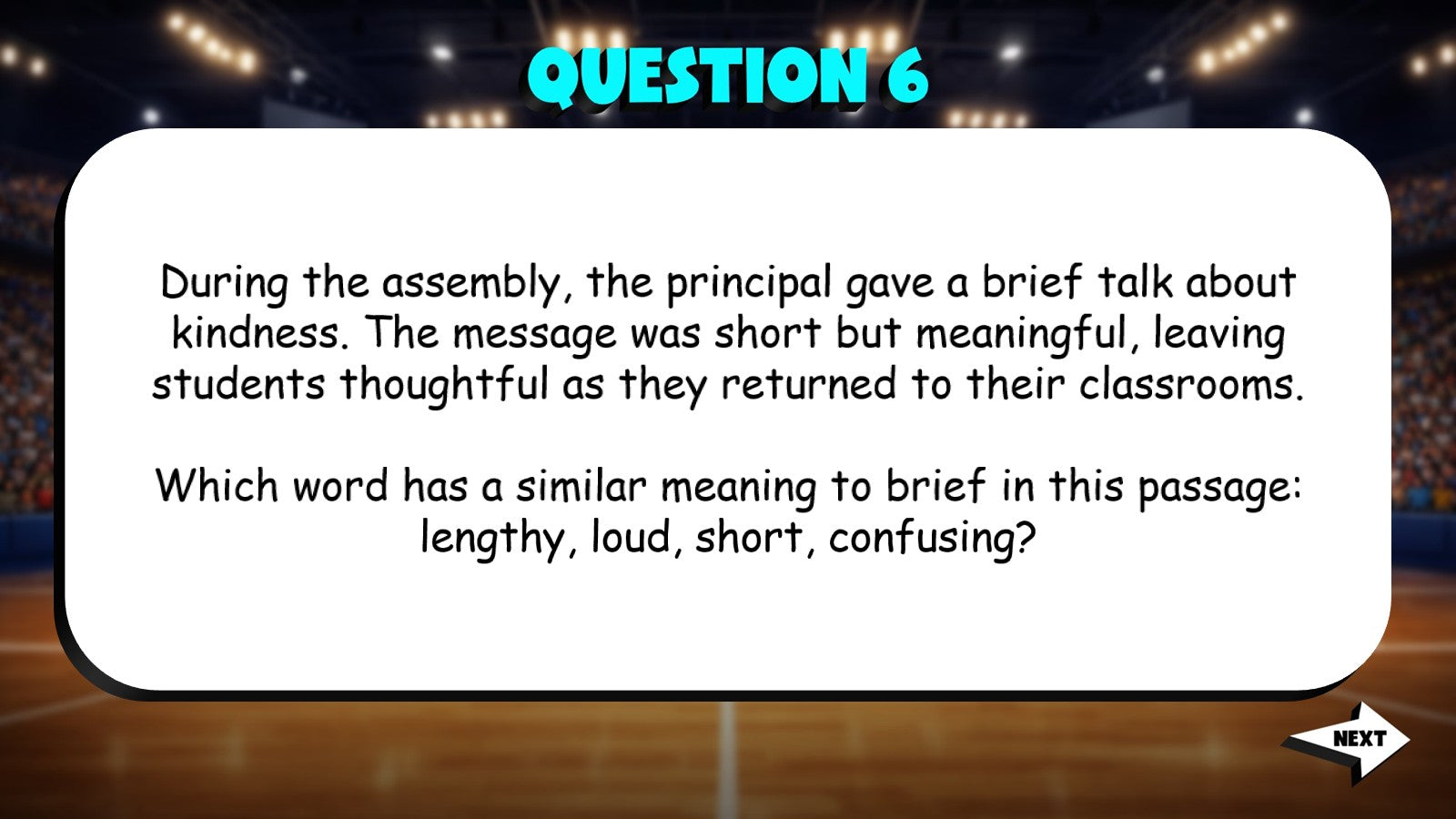 Identify Synonyms in Context TRASHKETBALL ELA Game - No Prep Grade 4 Review