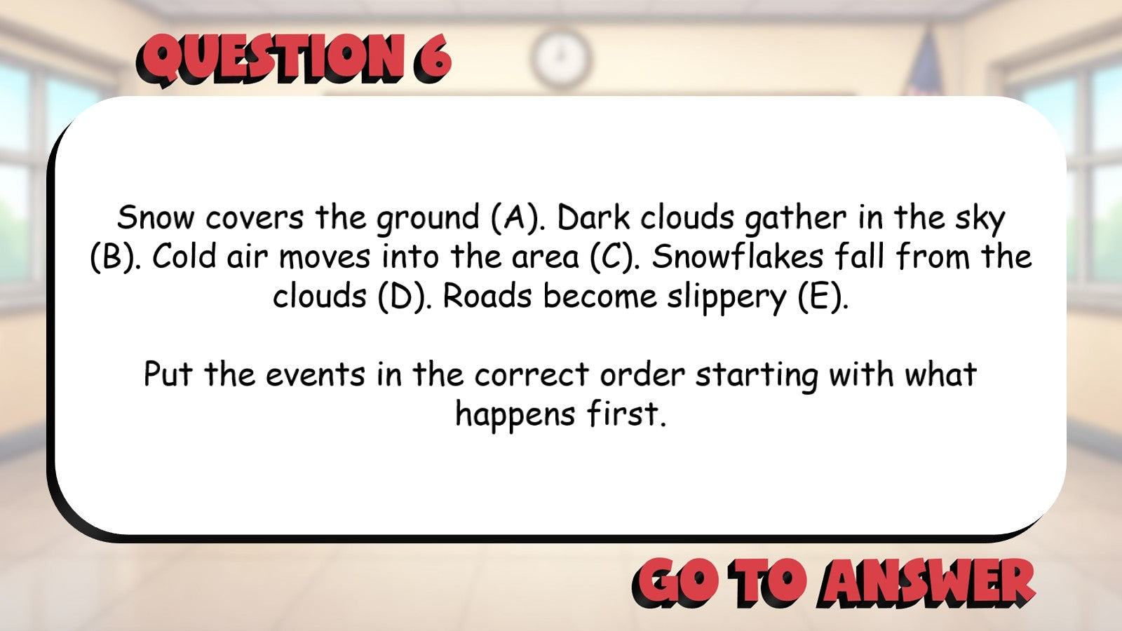 Identify Sequence of Events or Steps BIG TERRIBLE GAME - Grade 3 ELA Review