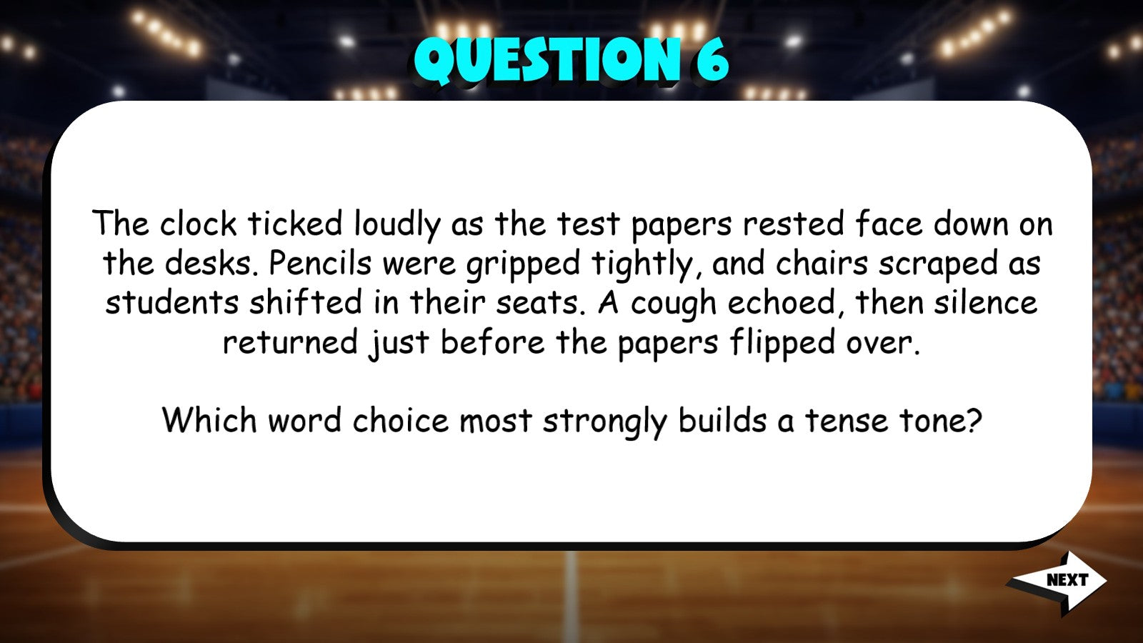 Identify How Word Choice Affects Tone TRASHKETBALL ELA Game - No Prep Grade 5