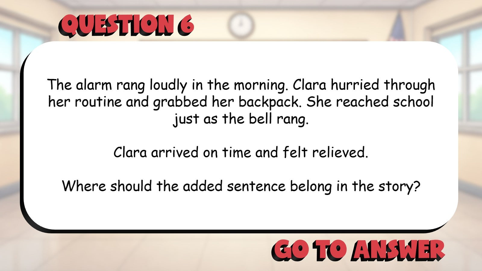 Identify Events That Belong in Each Story Part BIG TERRIBLE GAME - Grade 3 ELA