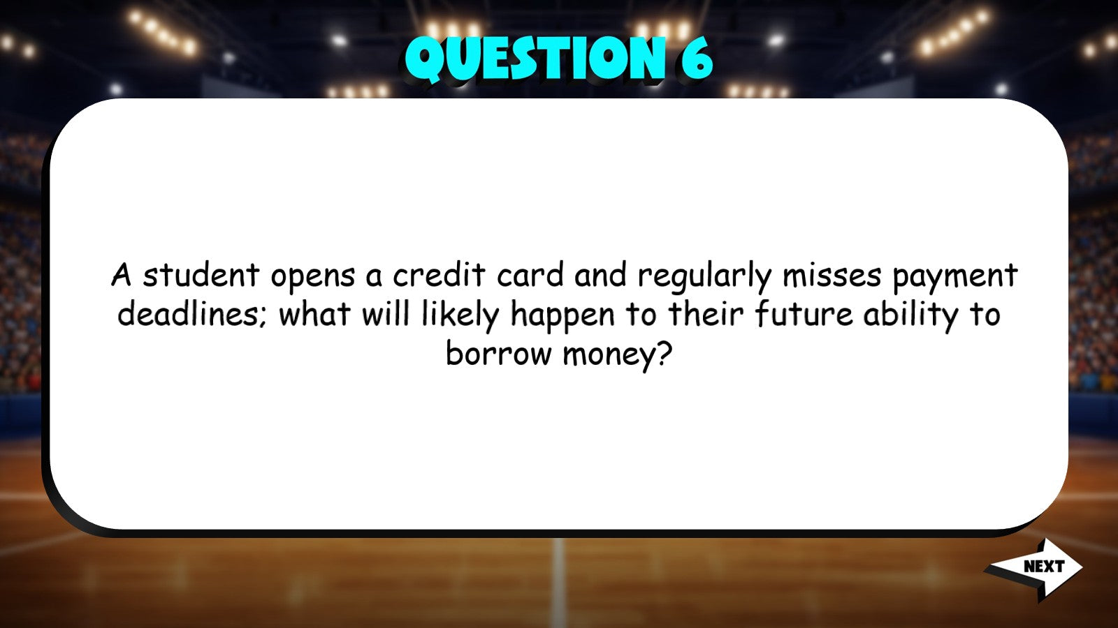 Purpose of Credit TRASHKETBALL Economics Game - No Prep Review Activity