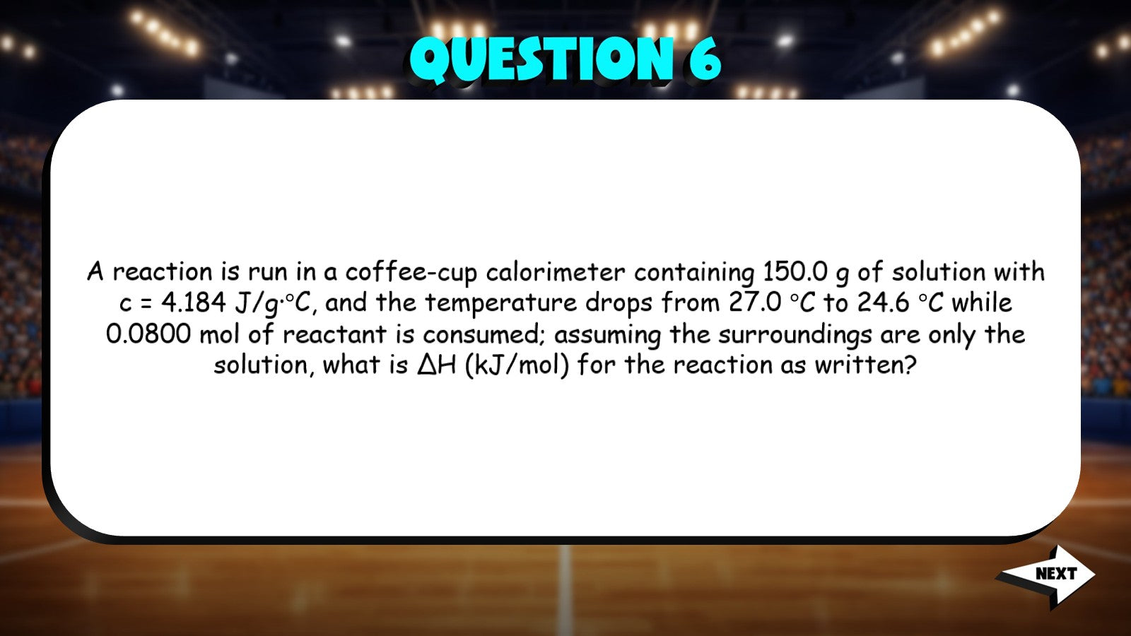 Reaction Enthalpy Calculations TRASHKETBALL Science Game - No Prep Chemistry