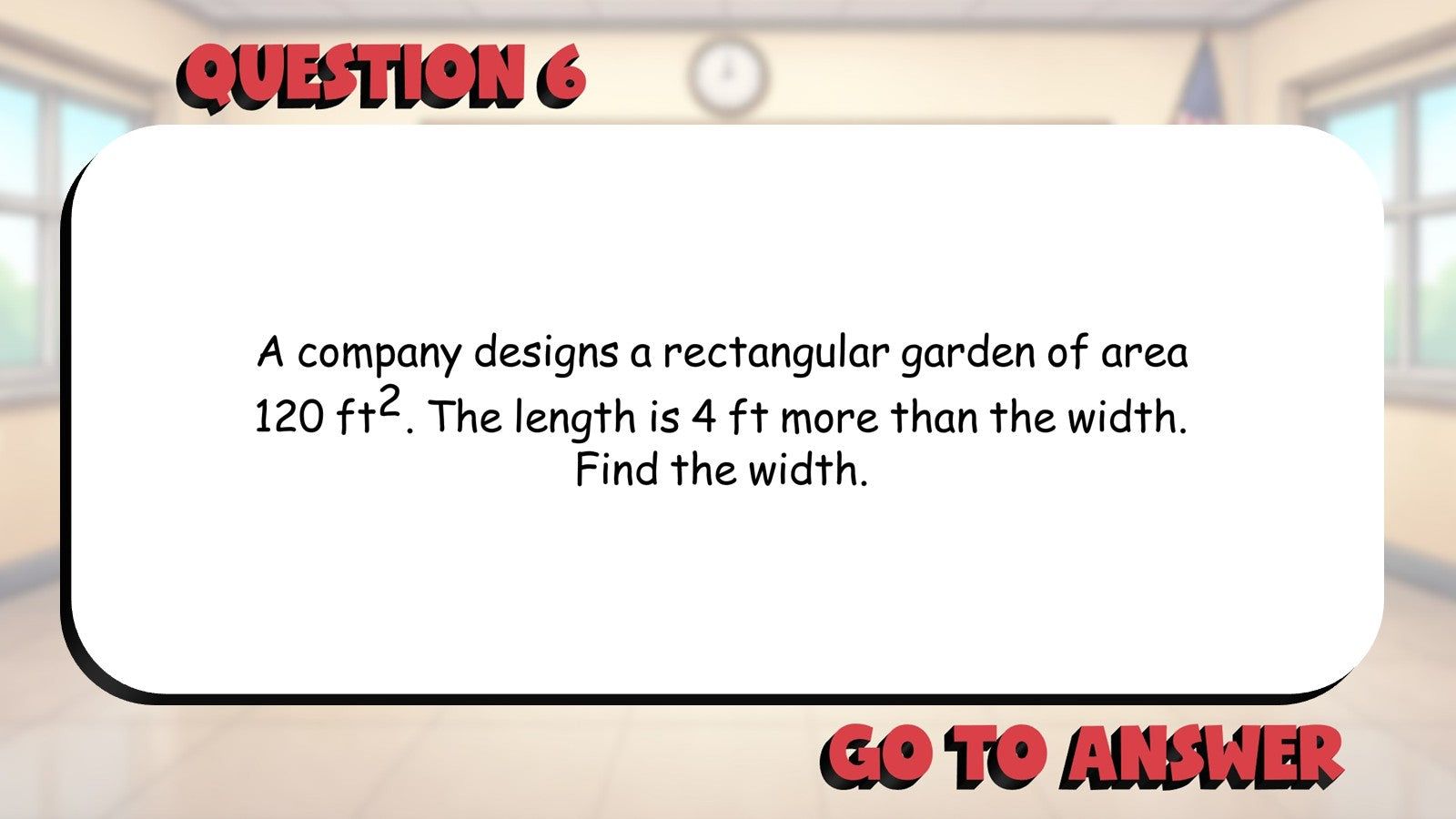 Quadratic Formula Word Problems BIG TERRIBLE GAME - No Prep Algebra 1 Review