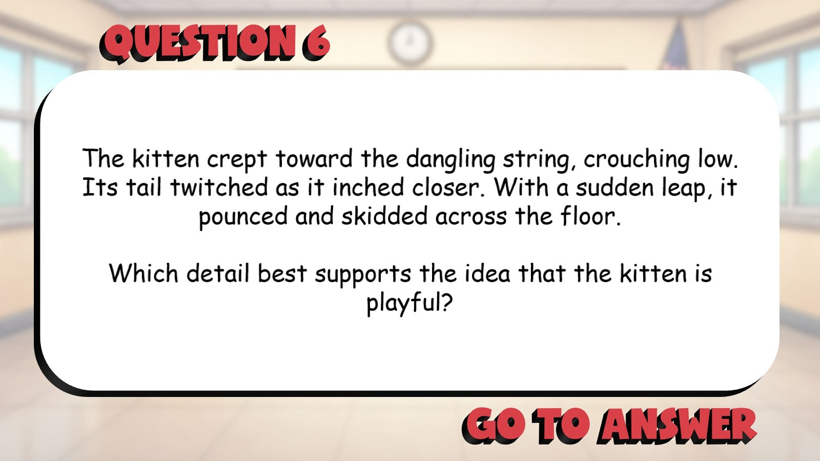 Asking & Answer Questions With Evidence BIG TERRIBLE GAME - Grade 5 ELA Review