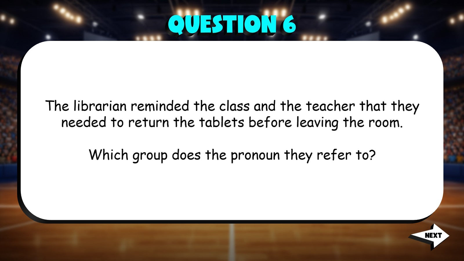 Ambiguous or Unclear Pronoun References TRASHKETBALL ELA Game - No Prep Grade 4