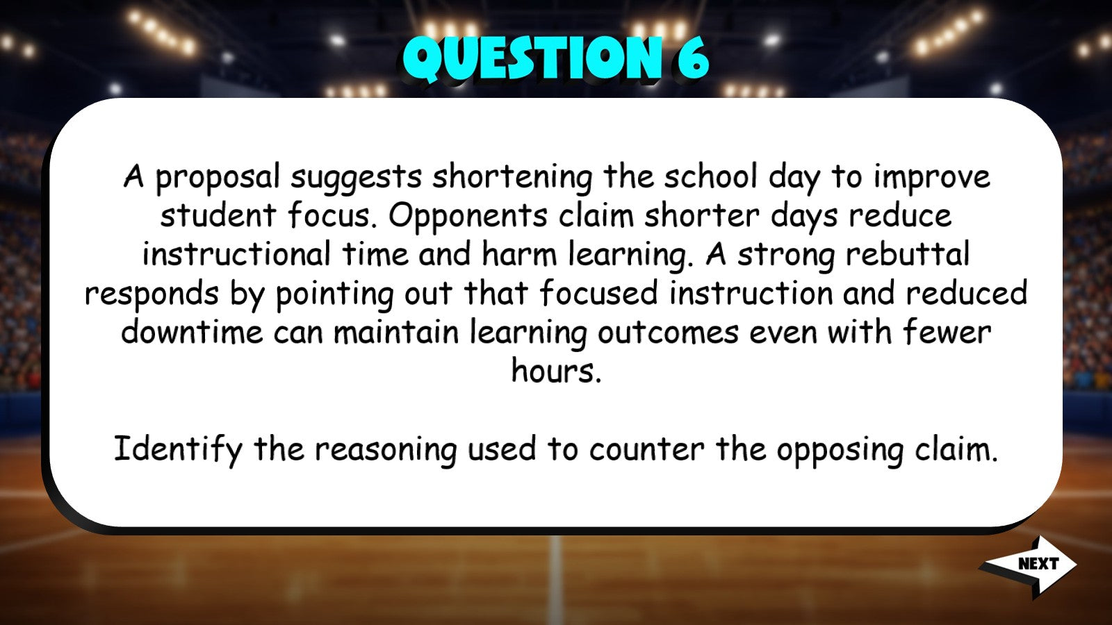 Counterarguments & Argument Balance TRASHKETBALL ELA Game - No Prep Grade 8