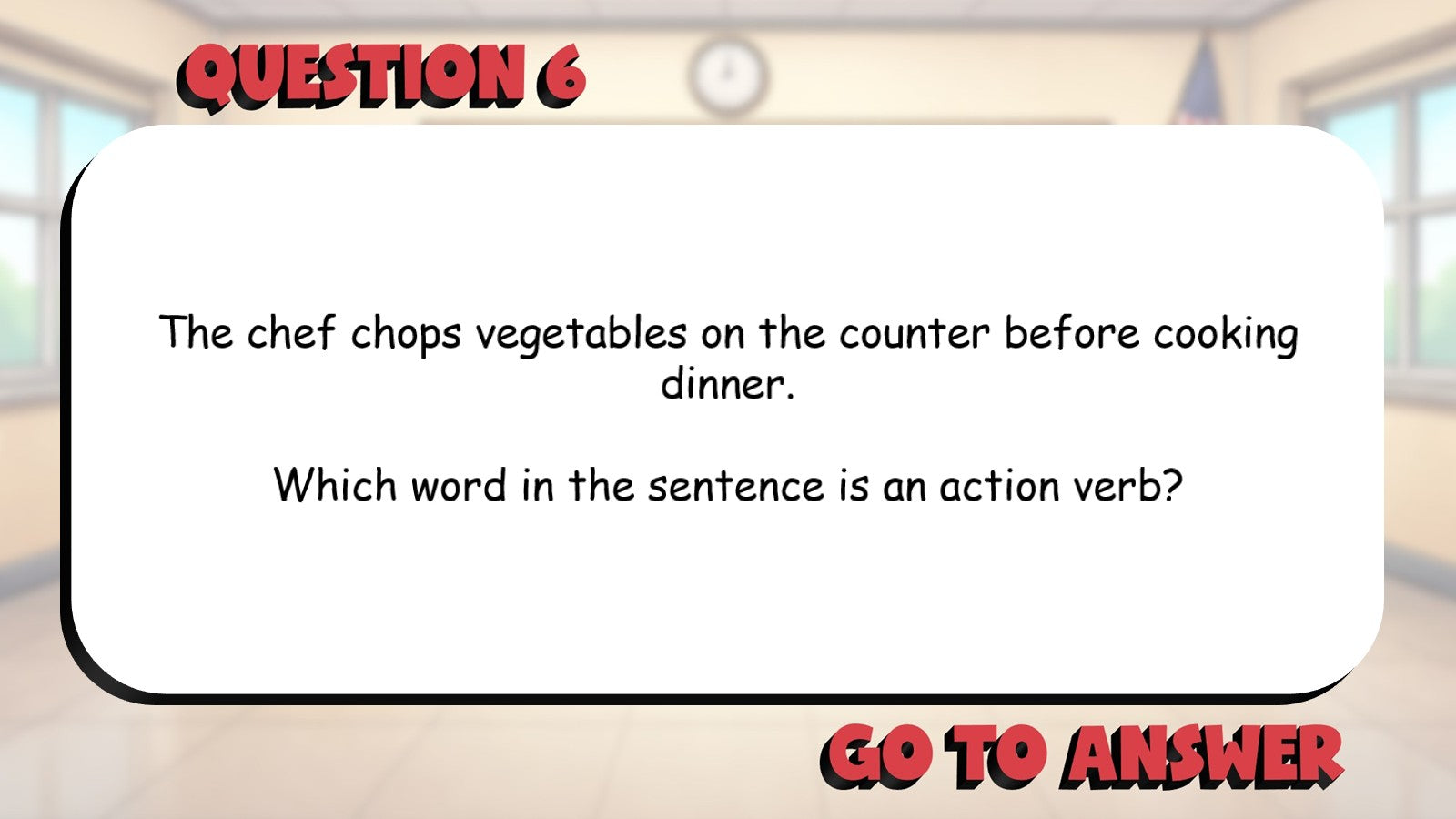 Identify Action & Helping Verbs BIG TERRIBLE GAME - No Prep Grade 3 ELA Review