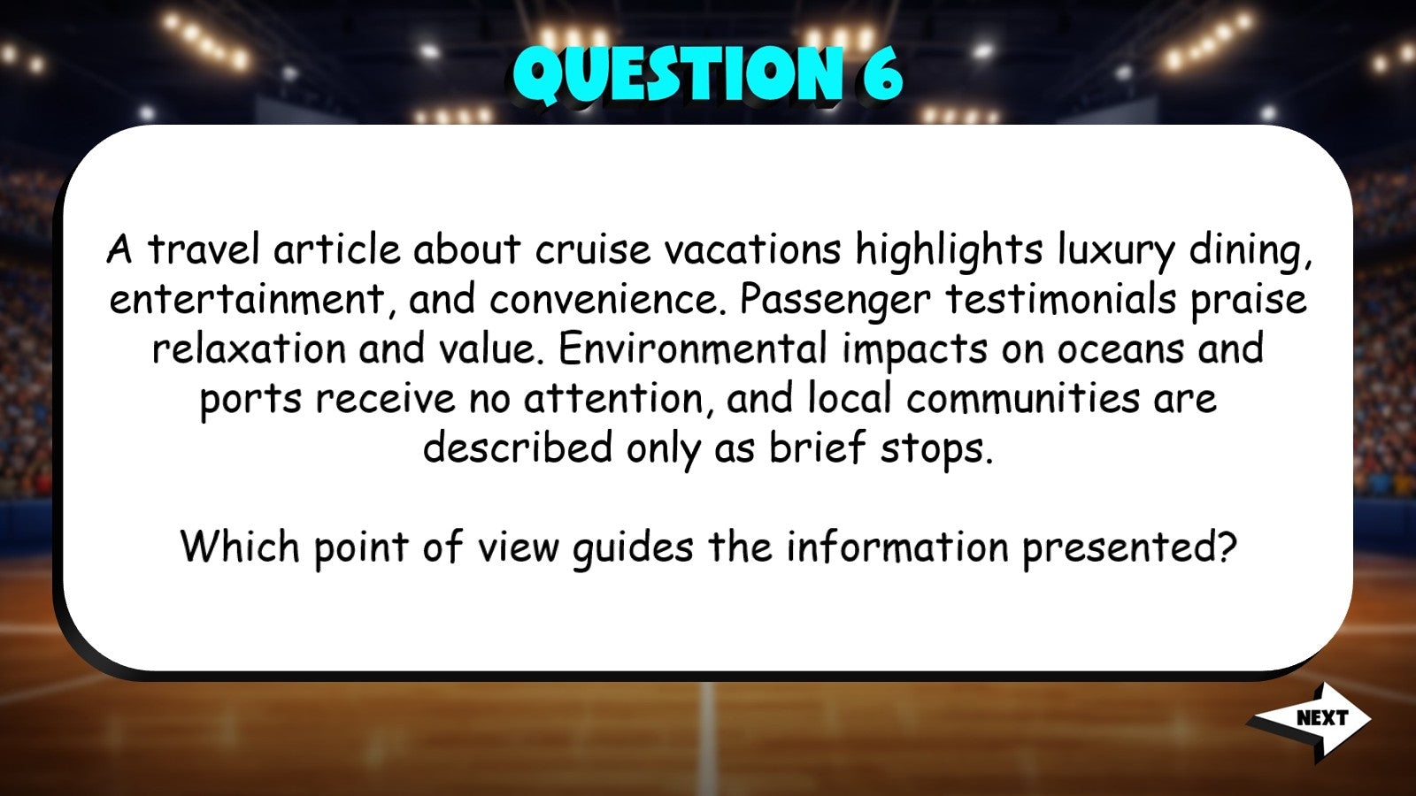 Analyze Author Point of View TRASHKETBALL ELA Game - No Prep Grade 7 Review