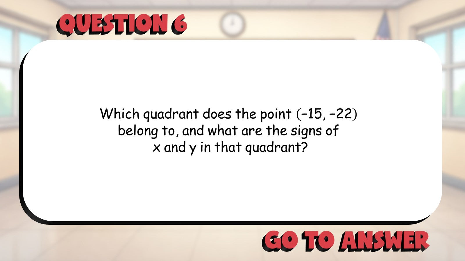 Coordinate Plane Basics BIG TERRIBLE GAME - No Prep Geometry Math Review
