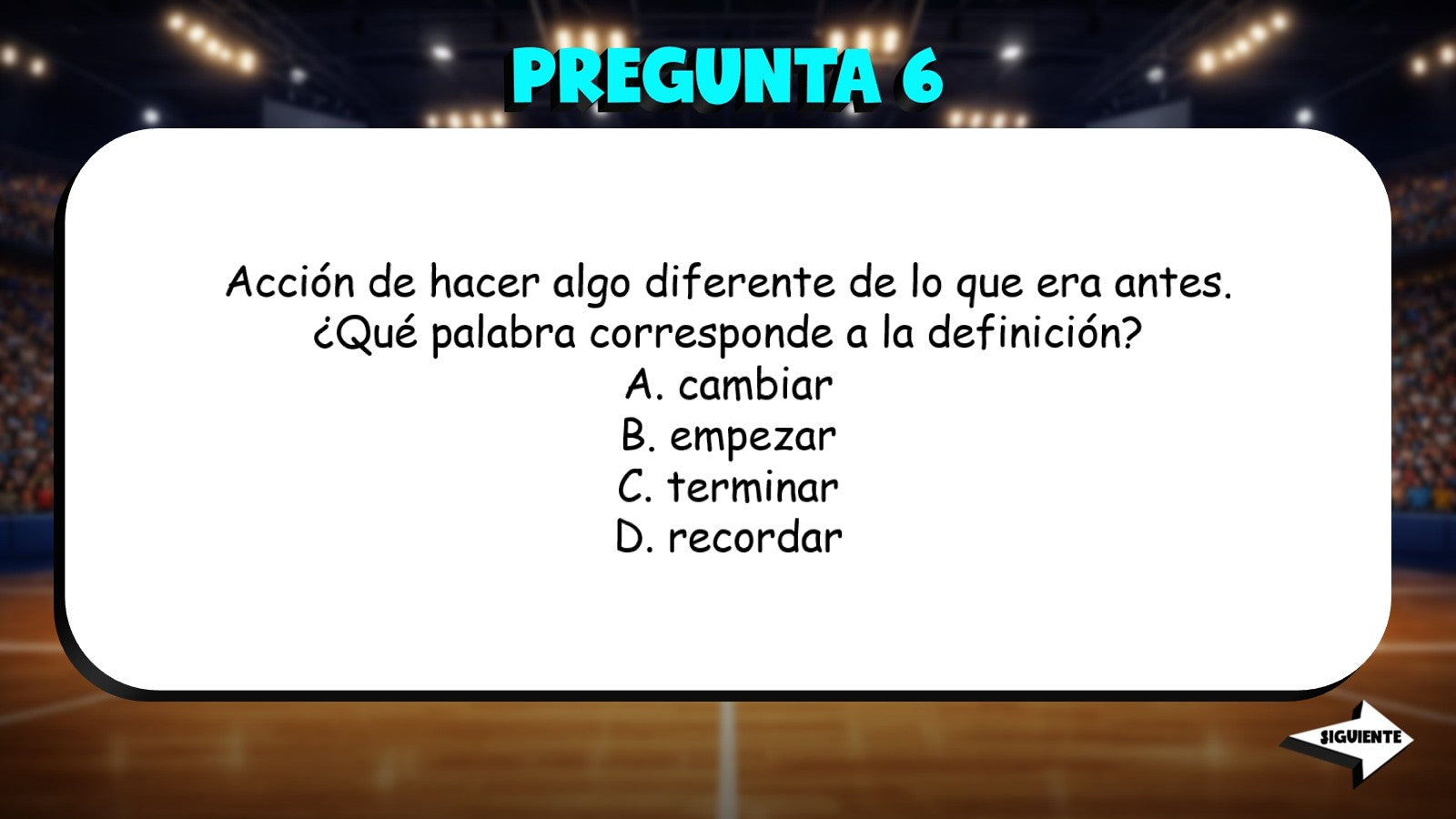 Match the Definition - Life Stories TRASHKETBALL Spanish Game - No Prep Exercise