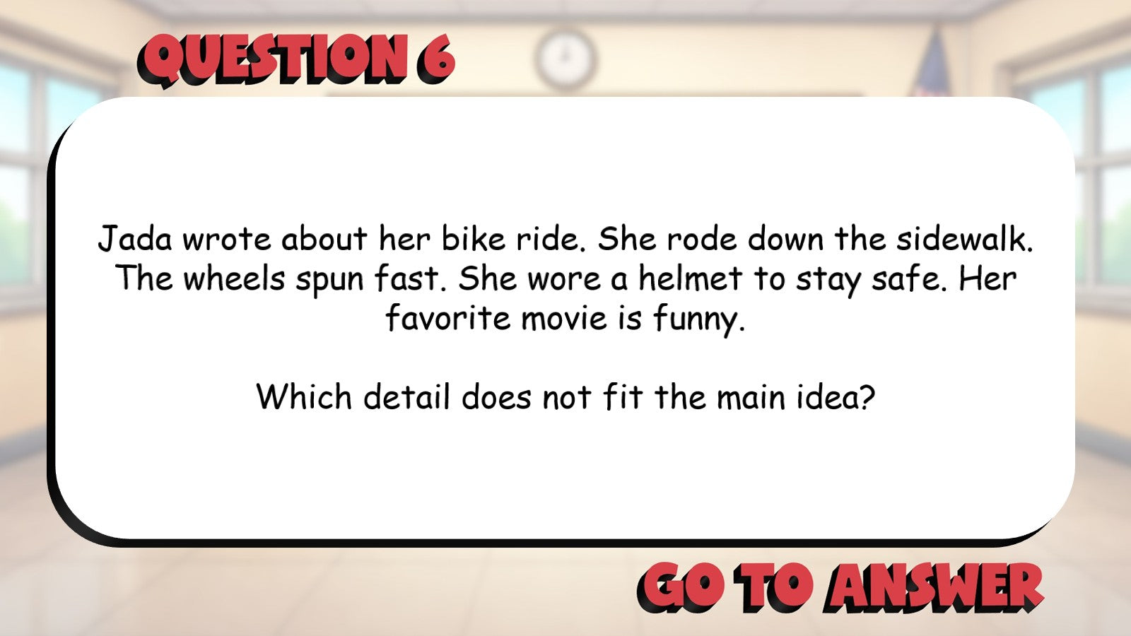 Identify Irrelevant or Repeated Details BIG TERRIBLE GAME - Grade 3 ELA Review