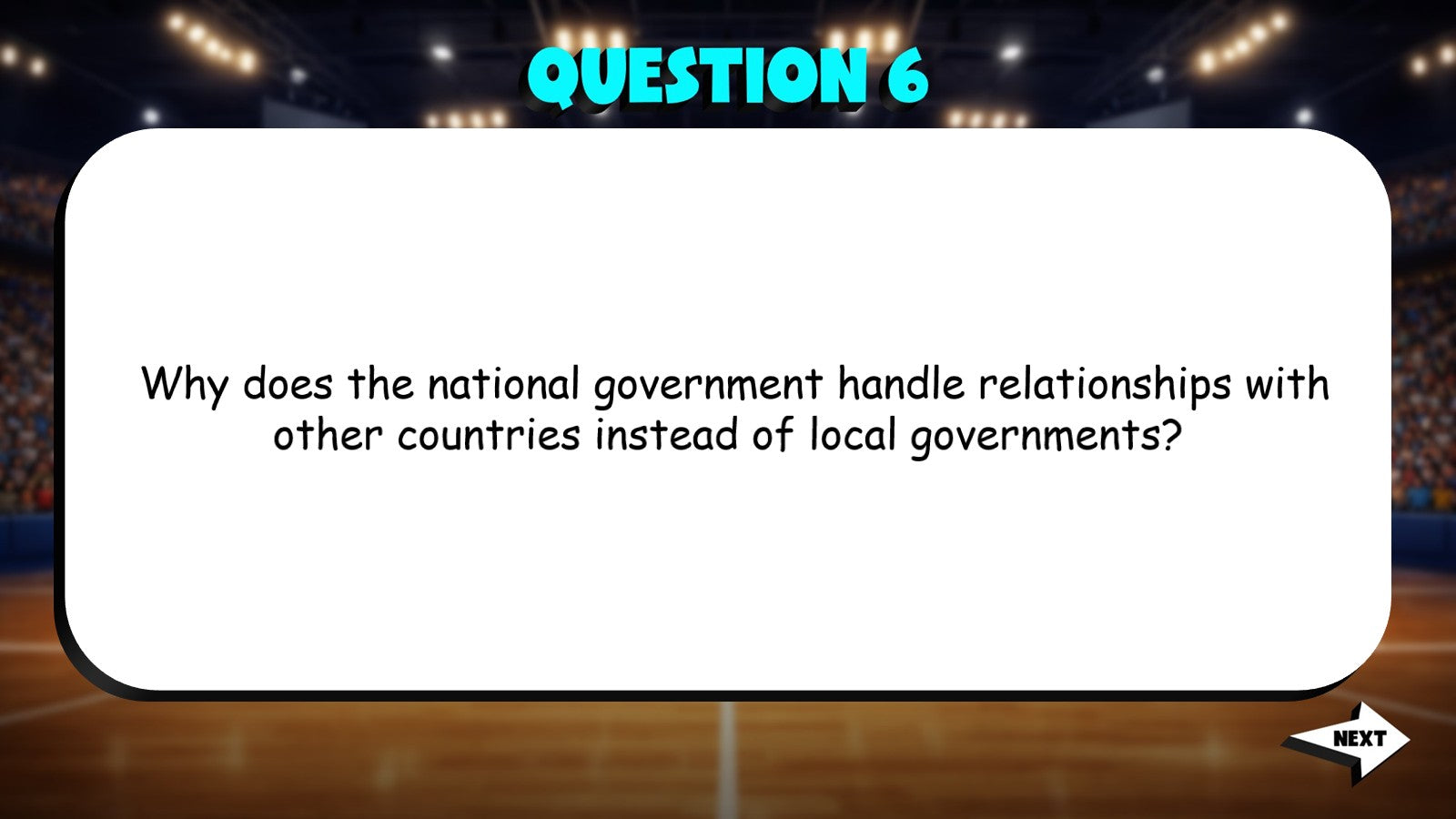 Levels of Government TRASHKETBALL Socials Game - No Prep Grade 4 Review Activity