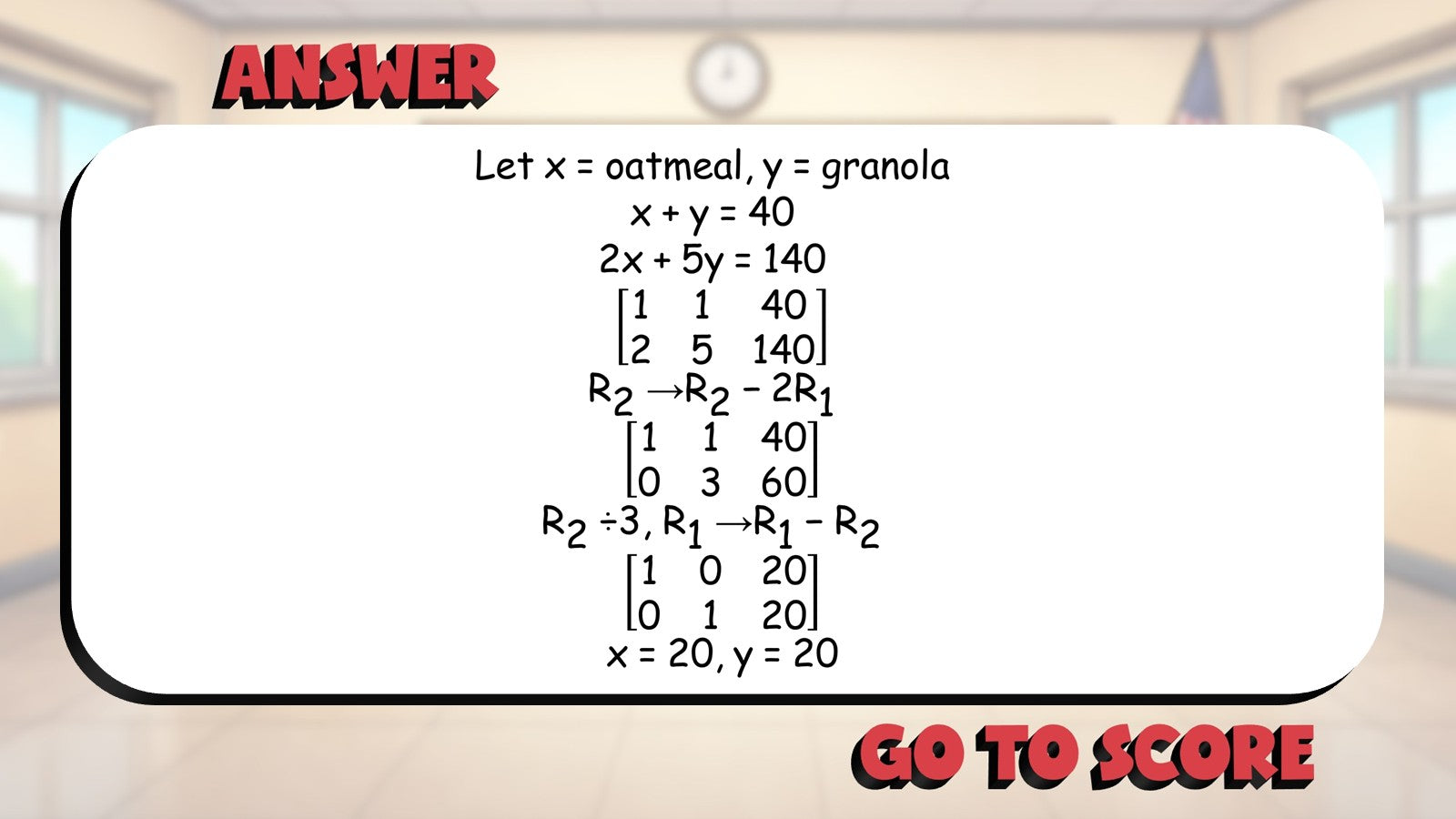 Apply Systems of Equations BIG TERRIBLE GAME - No Prep Algebra 2 Math Review