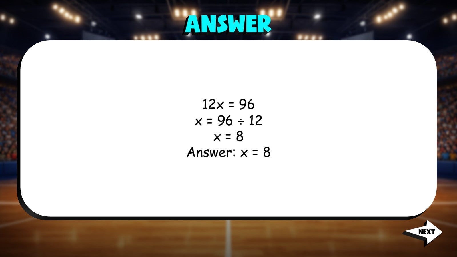 One Step Multiplication Equations TRASHKETBALL Math Game - No Prep Grade 6