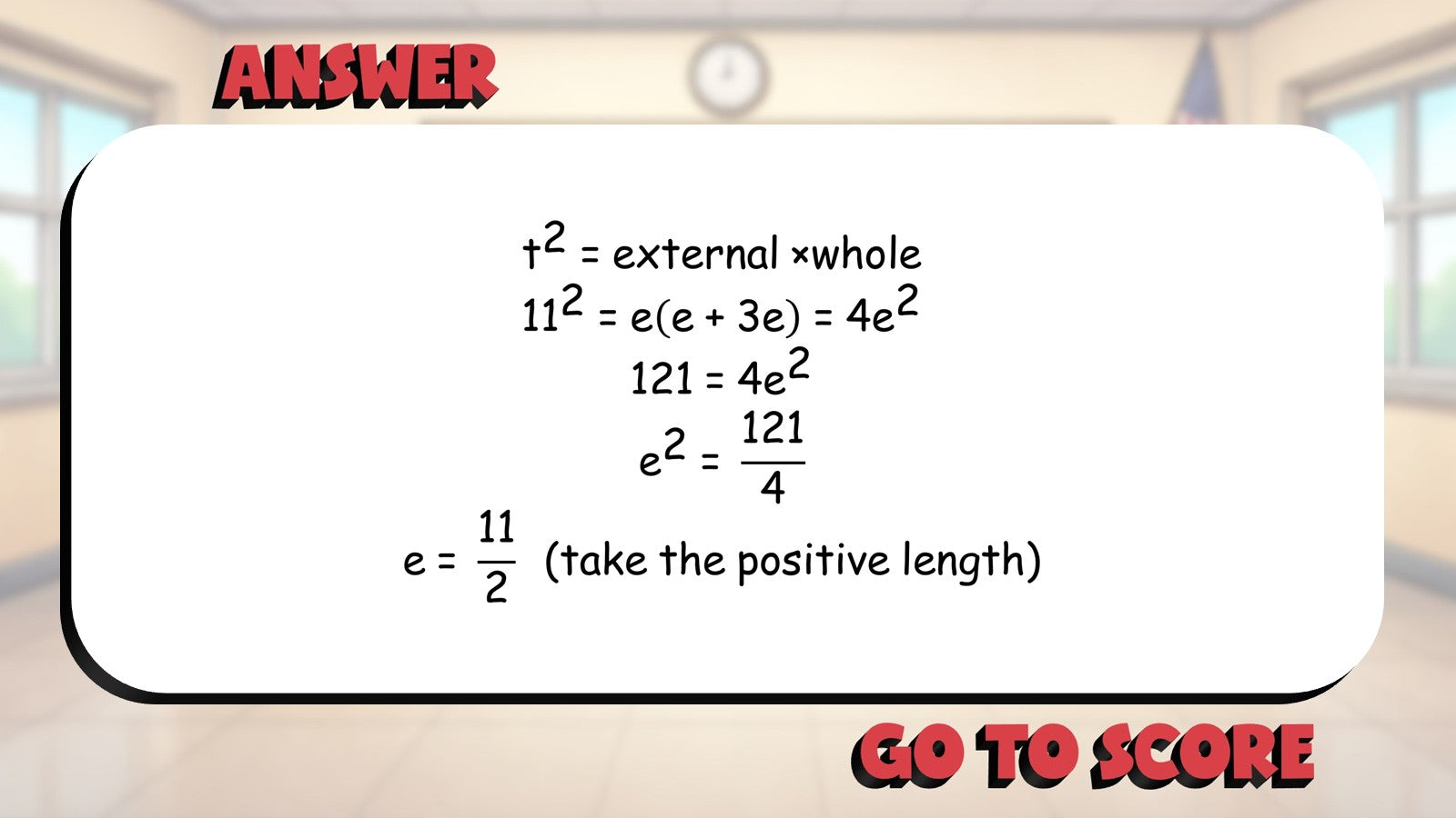 Secant Tangent Power Theorem BIG TERRIBLE GAME - No Prep Geometry Math Review
