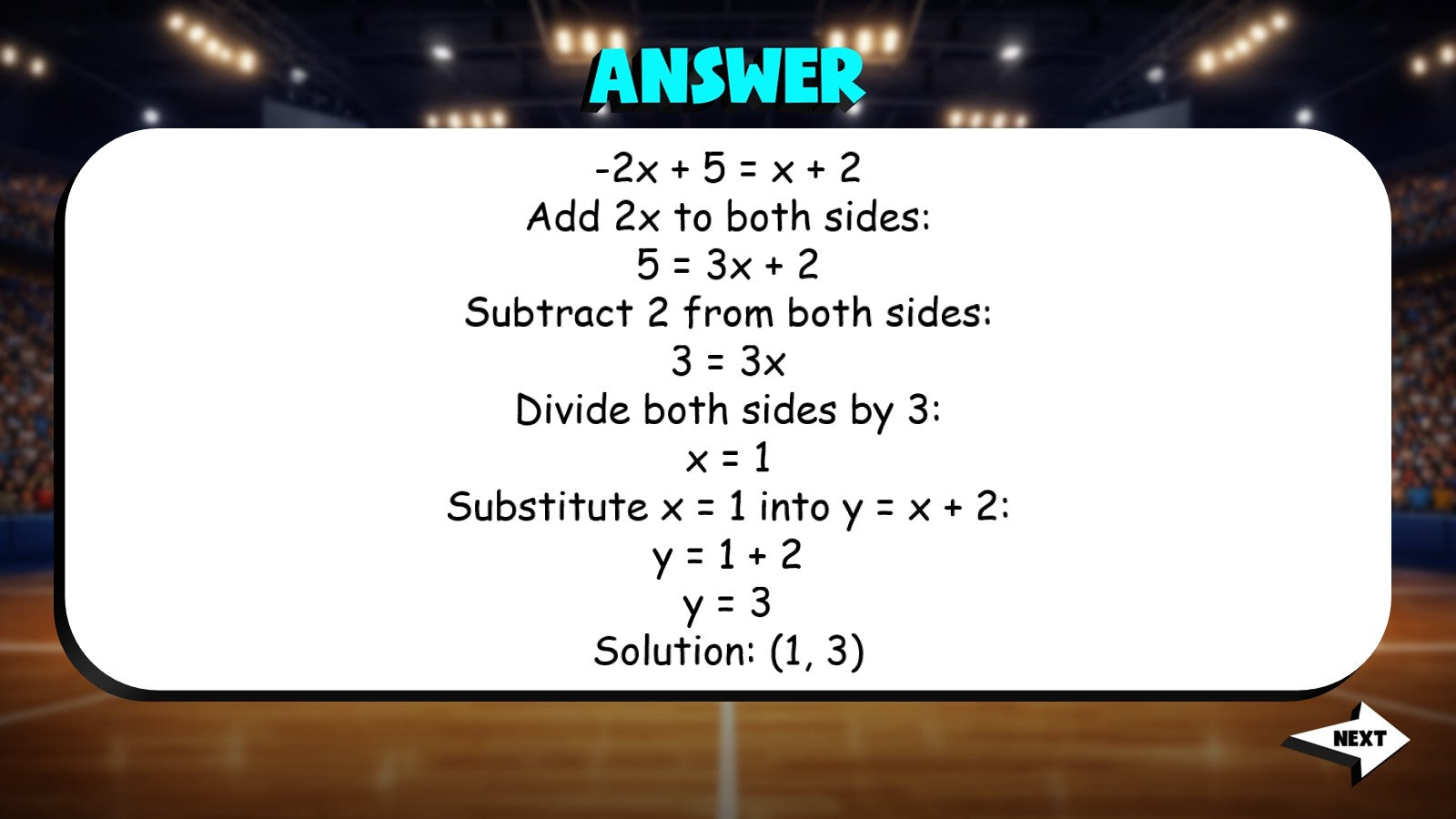 Systems of Equations TRASHKETBALL Math Game - No Prep Grade 8 Review Activity