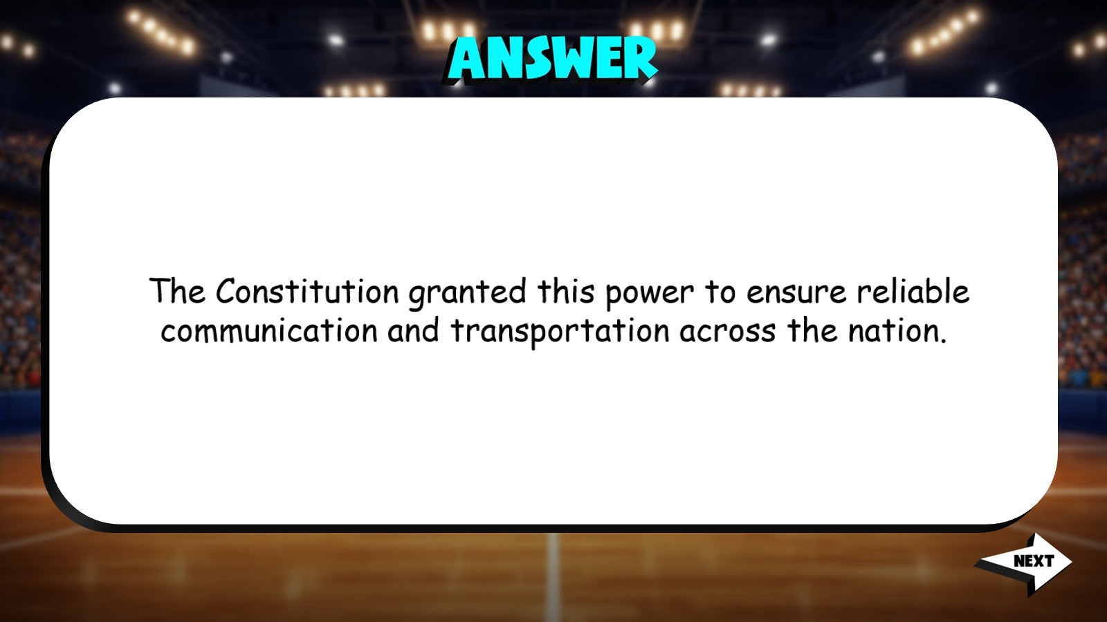 Powers of Congress TRASHKETBALL Civics Game - No Prep Review Activity